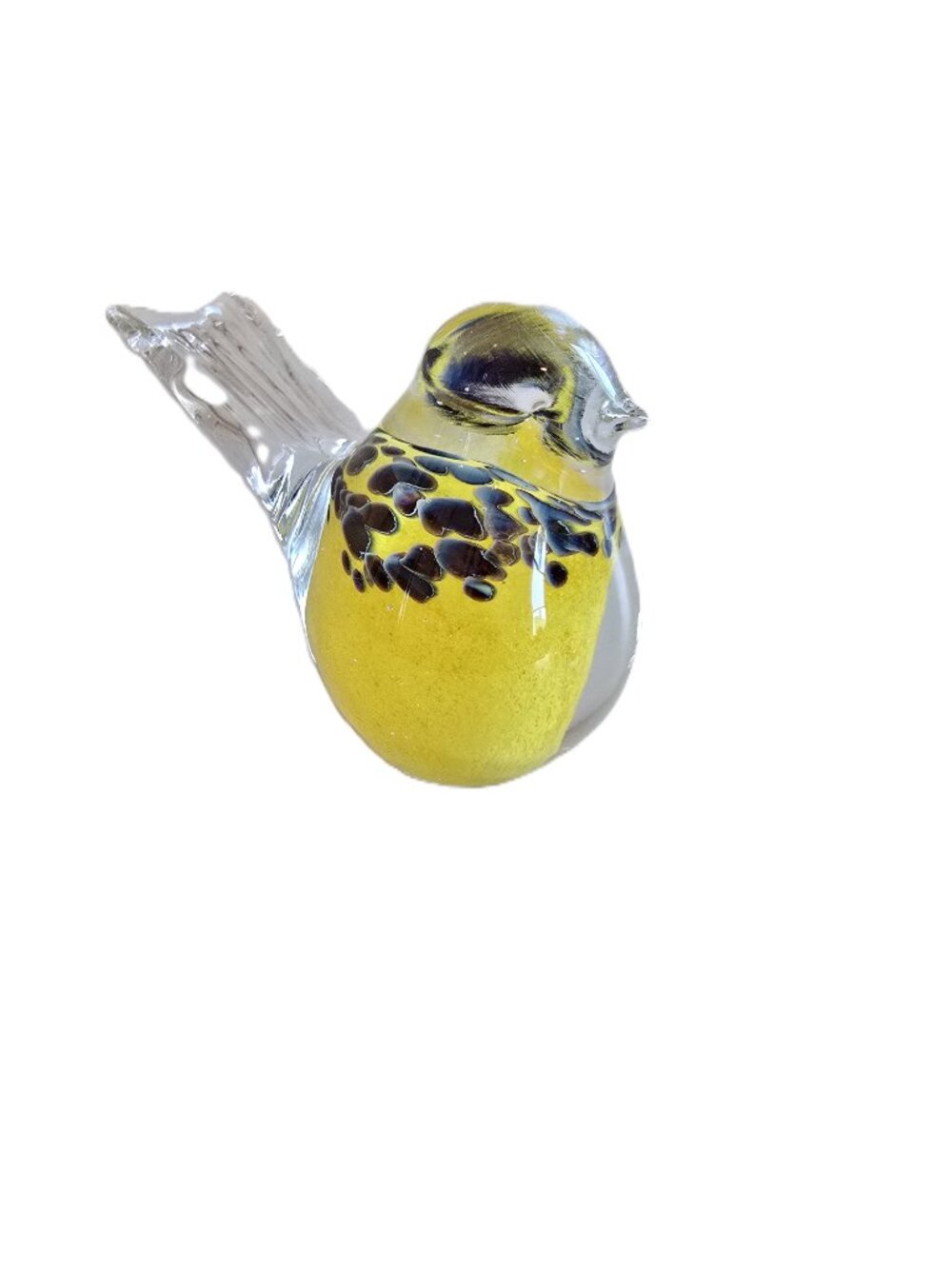 Vintage Finnish Glass Bird Paperweight - Markkinointi R. Vuori tmi Hand Made